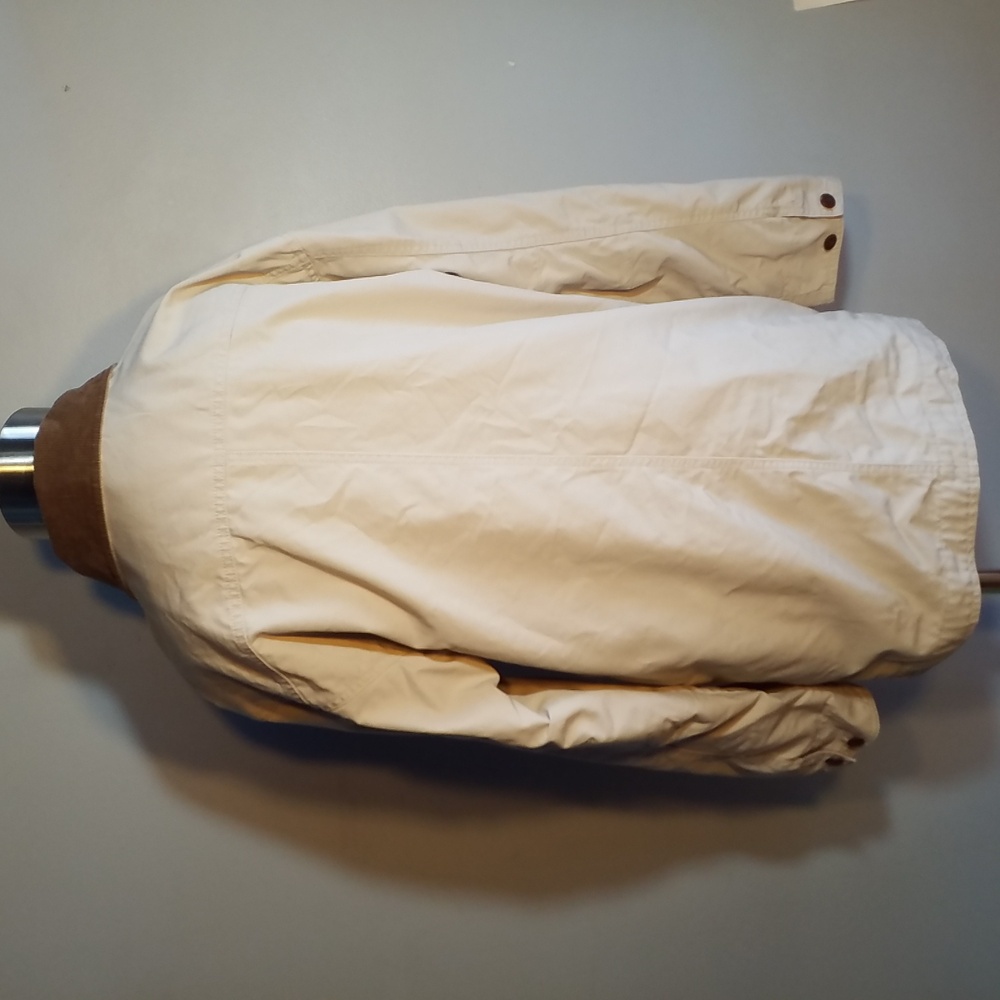 L. L. BEAN MEN'S COAT S Tan Khaki corduroy collar Field Coat - Picture 5 of 12